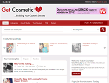 Tablet Screenshot of getcosmetic.com